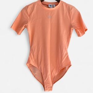 Adidas Women’s Short Sleeve Bodysuit Coral Size Small